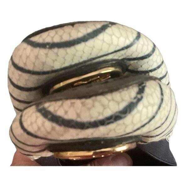 Tory Burch Cream w Navy Stripes Ballet Flats 9.5 - Picture 5 of 10